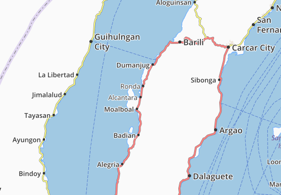 Karte Stadtplan Alcantara