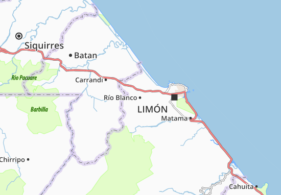 Mapa Río Blanco