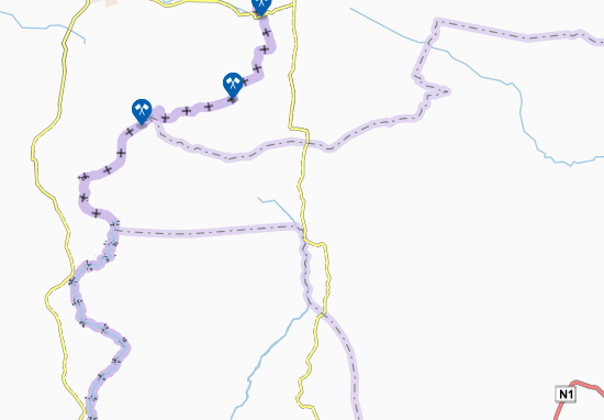 Mapa Dourbeye