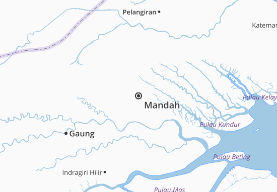 Kaart Plattegrond Mandah