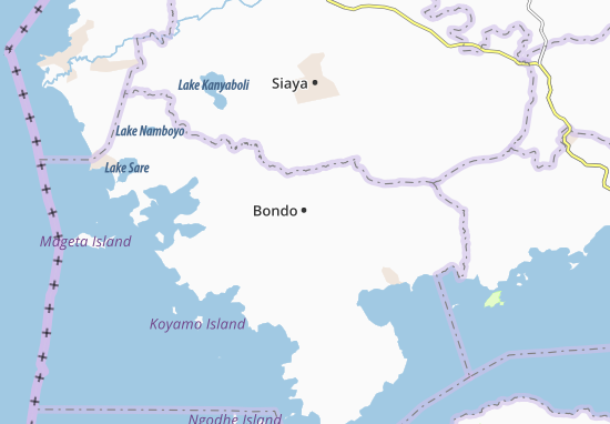 Kaart Plattegrond Bondo