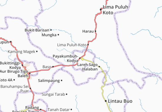 Karte Stadtplan Payakumbuh Utara