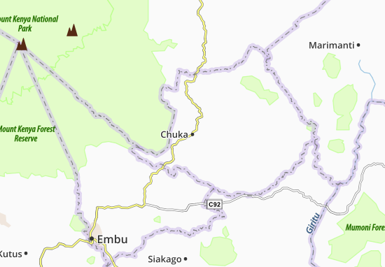 Mapa Chuka