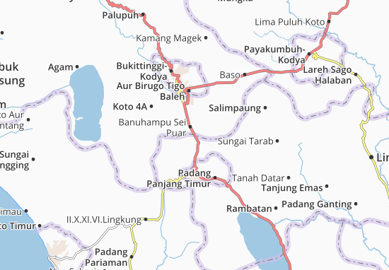 Kaart Plattegrond Banuhampu Sei Puar