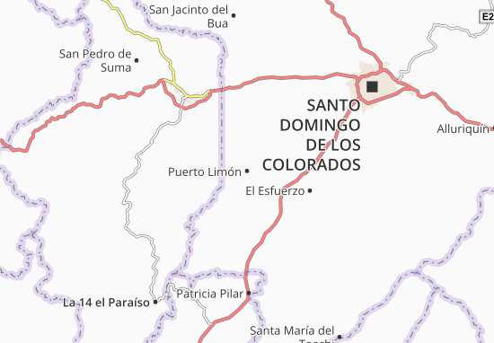 Karte Stadtplan Puerto Limón