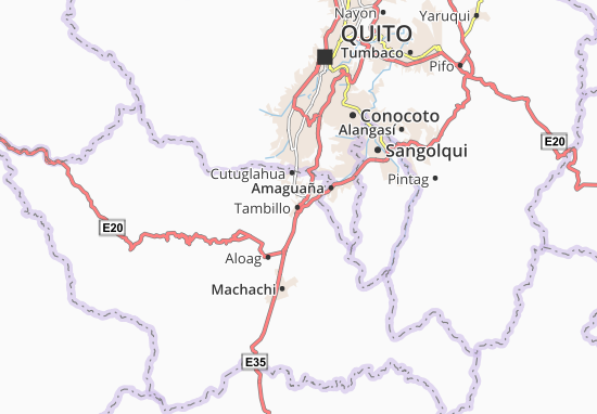 Karte Stadtplan Tambillo