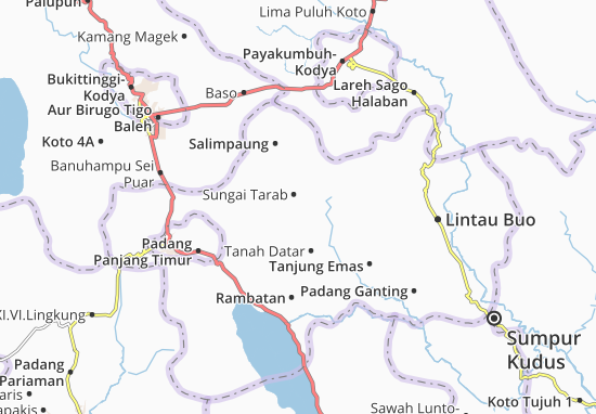 Kaart Plattegrond Sungai Tarab