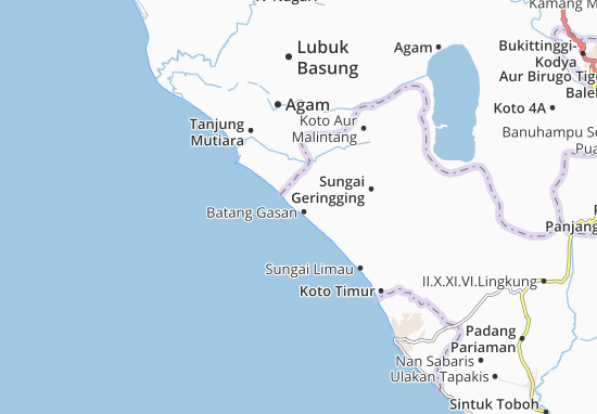 Kaart Plattegrond Batang Gasan