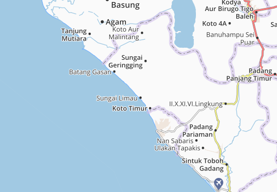 Kaart Plattegrond Sungai Limau