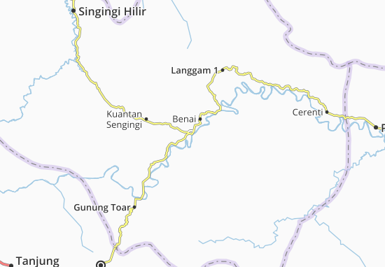 Kaart Plattegrond Kuantan Sengingi