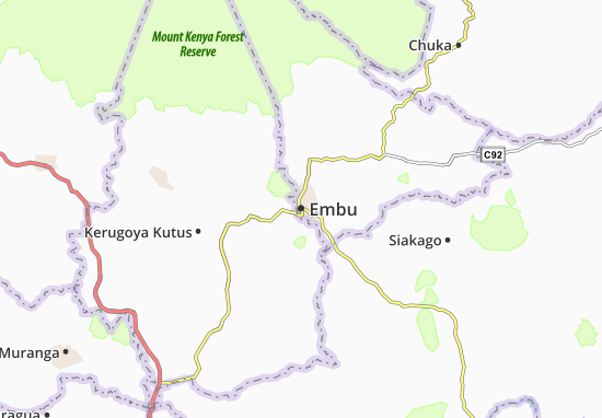 Karte Stadtplan Embu