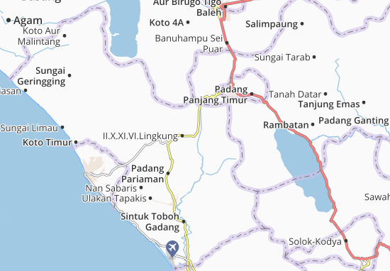 Karte Stadtplan II.X.XI.VI.Lingkung