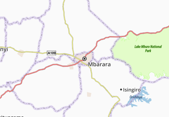Kaart Plattegrond Mbarara
