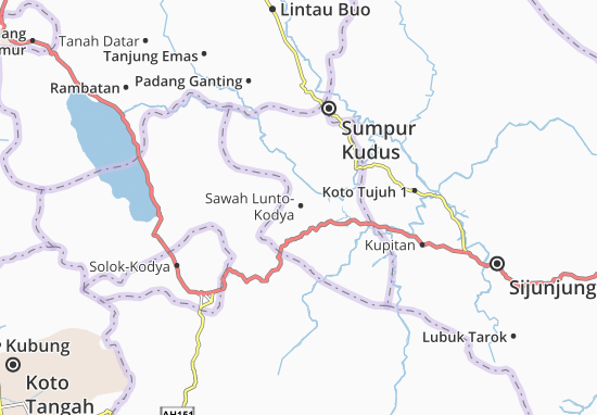 Karte Stadtplan Sawah Lunto-Kodya