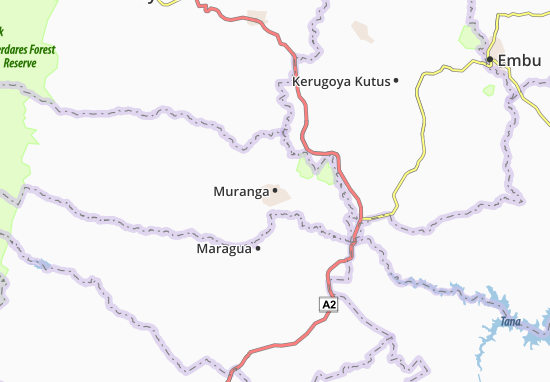 Mapa Muranga