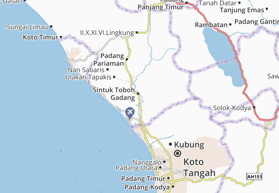 Karte Stadtplan Sintuk Toboh Gadang