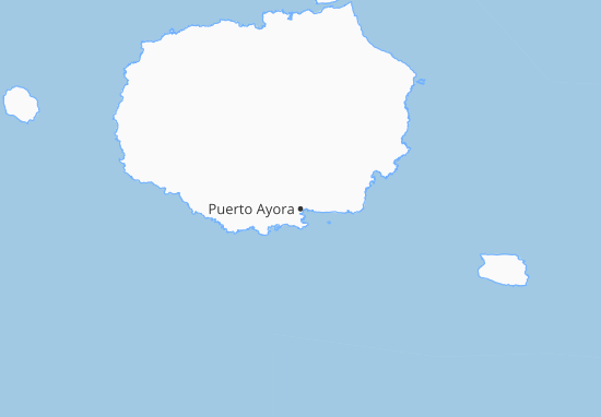 Kaart Plattegrond Puerto Ayora