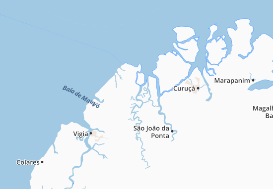 Karte Stadtplan São Caetano de Odivelas