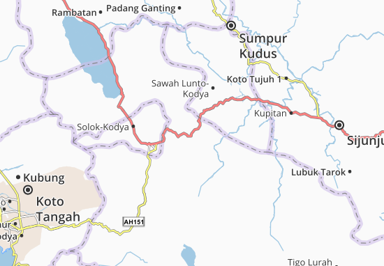 Koto Sungai Lasi Map