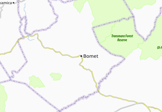 Mapa Bomet
