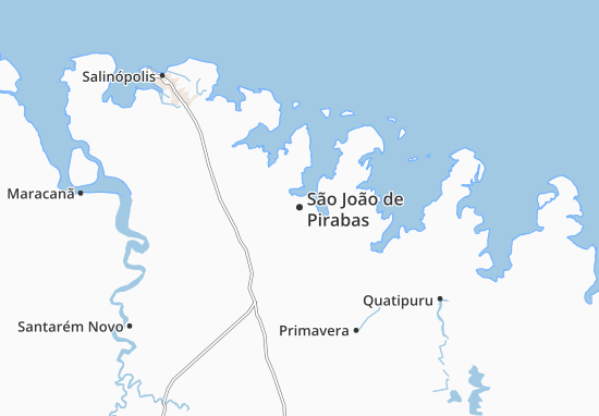 São João de Pirabas Map