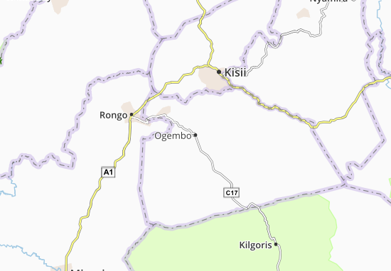 Kaart Plattegrond Ogembo