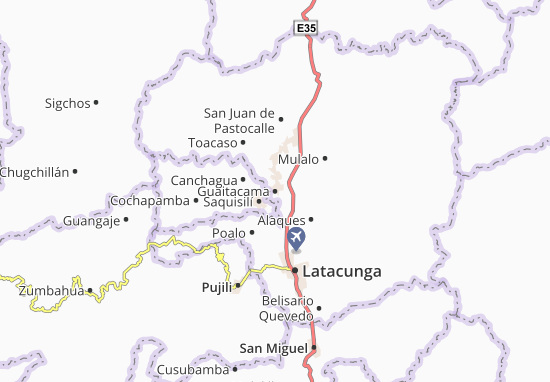 Karte Stadtplan Guaitacama