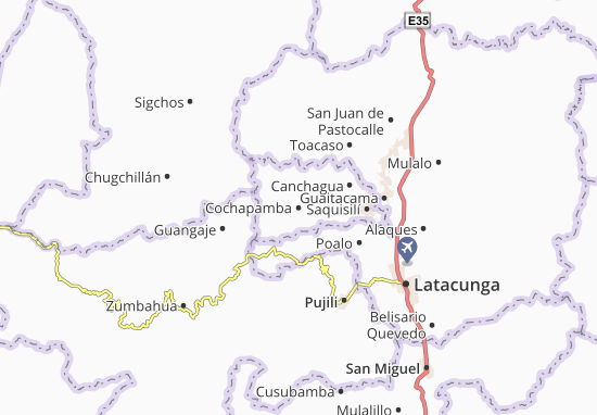 Kaart Plattegrond Cochapamba