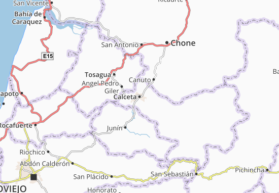 Karte Stadtplan Calceta