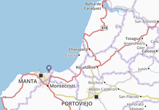 Kaart Plattegrond Crucita