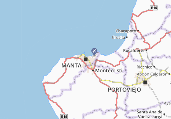 Karte Stadtplan Manta
