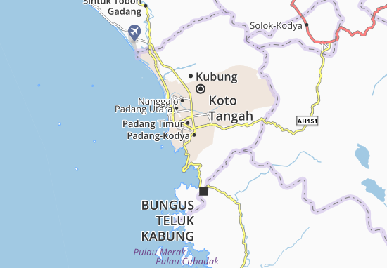 Mapa Padang-Kodya