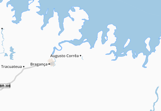 Karte Stadtplan Augusto Corrêa