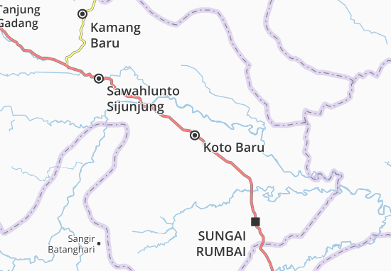 Kaart Plattegrond Koto Baru