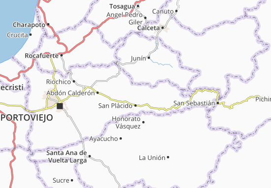 Karte Stadtplan Chirijos