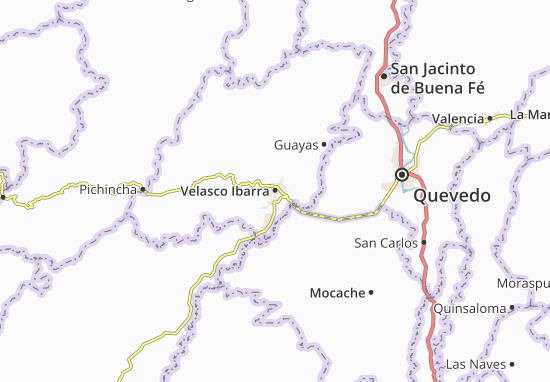 Kaart Plattegrond Velasco Ibarra