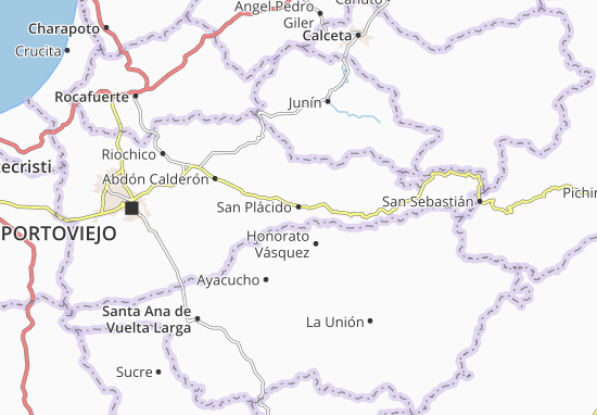 Kaart Plattegrond San Plácido