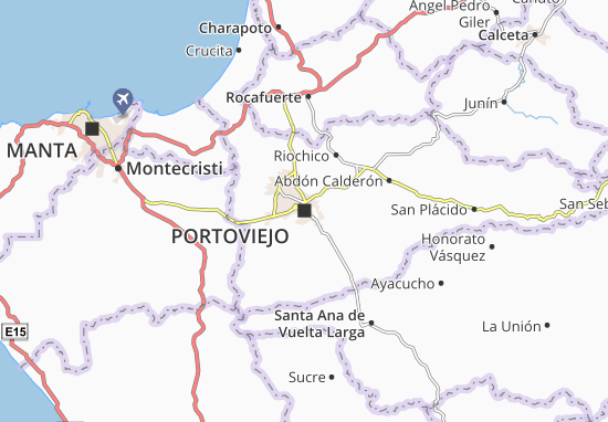 Karte Stadtplan Portoviejo
