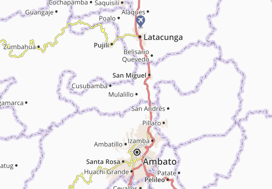 Karte Stadtplan Mulalillo