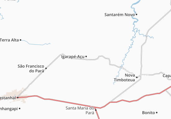 Kaart Plattegrond Igarapé-Açu