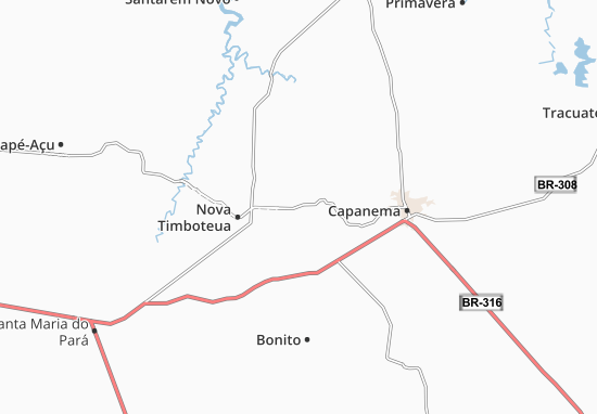 Karte Stadtplan Peixe-Boi