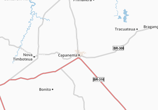Mapa Capanema