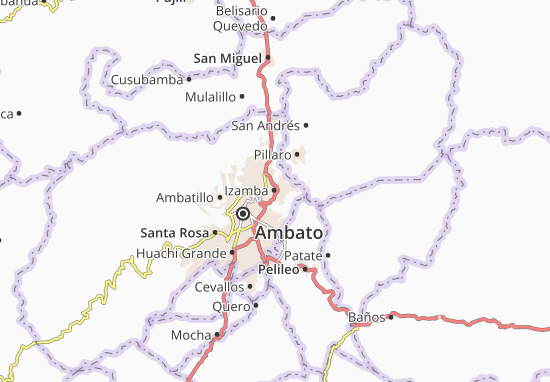 Karte Stadtplan Izamba