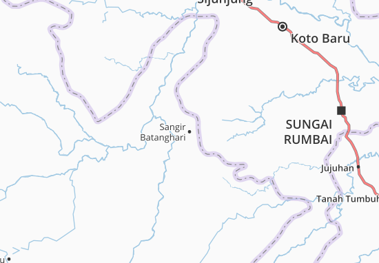 Sangir Batanghari Map