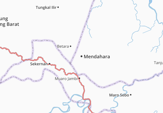 Kaart Plattegrond Mendahara