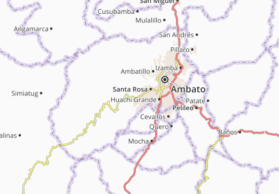 Karte Stadtplan Juan Benigno Vela