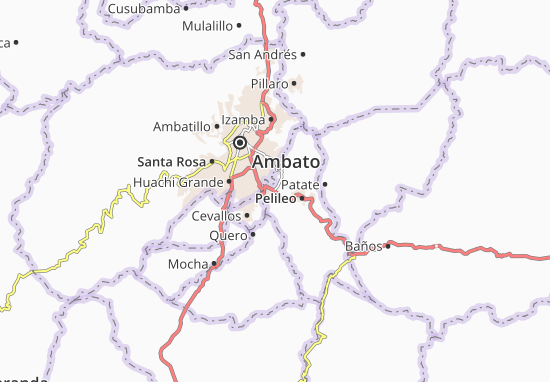 Karte Stadtplan Salasaca