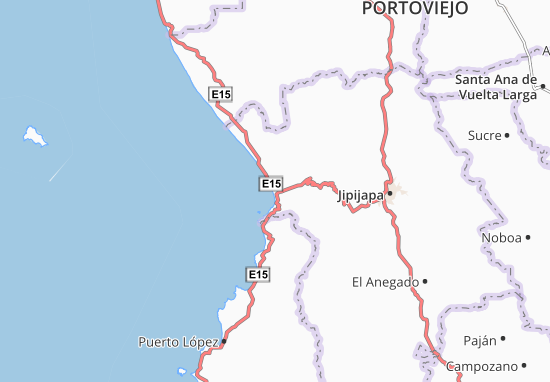 Kaart Plattegrond Puerto de Cayo