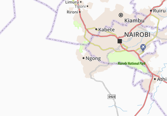 Mapa Ngong