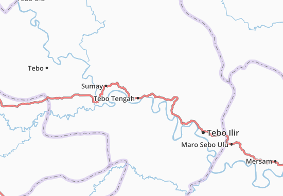 Tebo Tengah Map